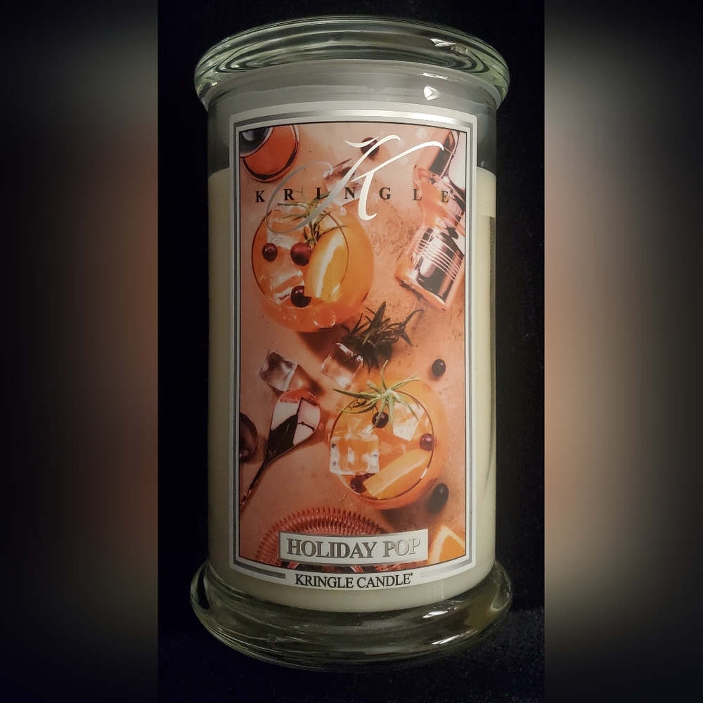 Kringle Candle Holiday Pop 22oz 2-wick NEW Yankee